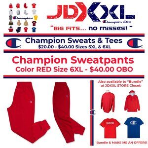 Champion Power Blend Sweatpants - RED